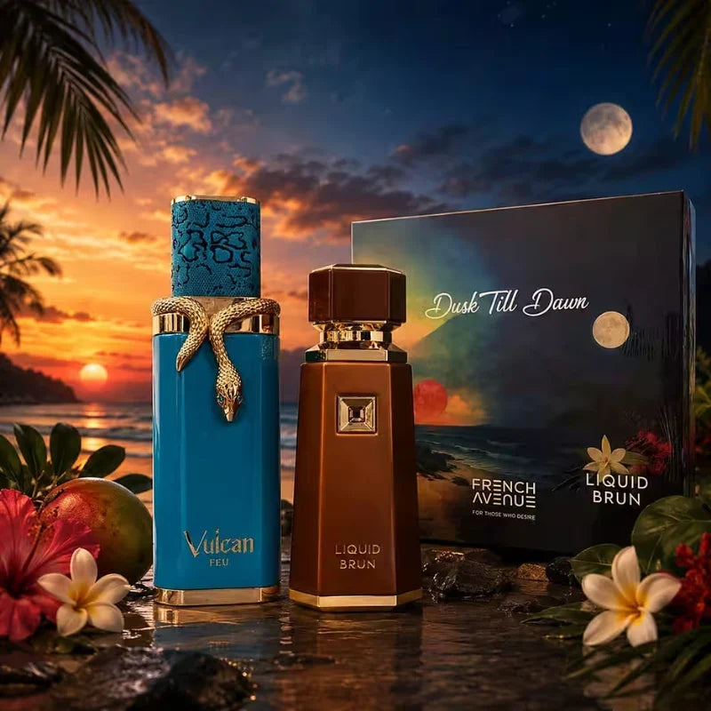 ⭐French Avenue Dusk Till Dawn ( Liquid Brun + Vulcan Feu ) - Set de Regalo 2 perfumes⭐ - foto 3